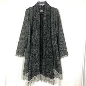 Montanaco Womens Open Front Wool Blend Cardigan